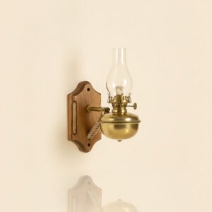 Gimballed Brass Oil Lamp