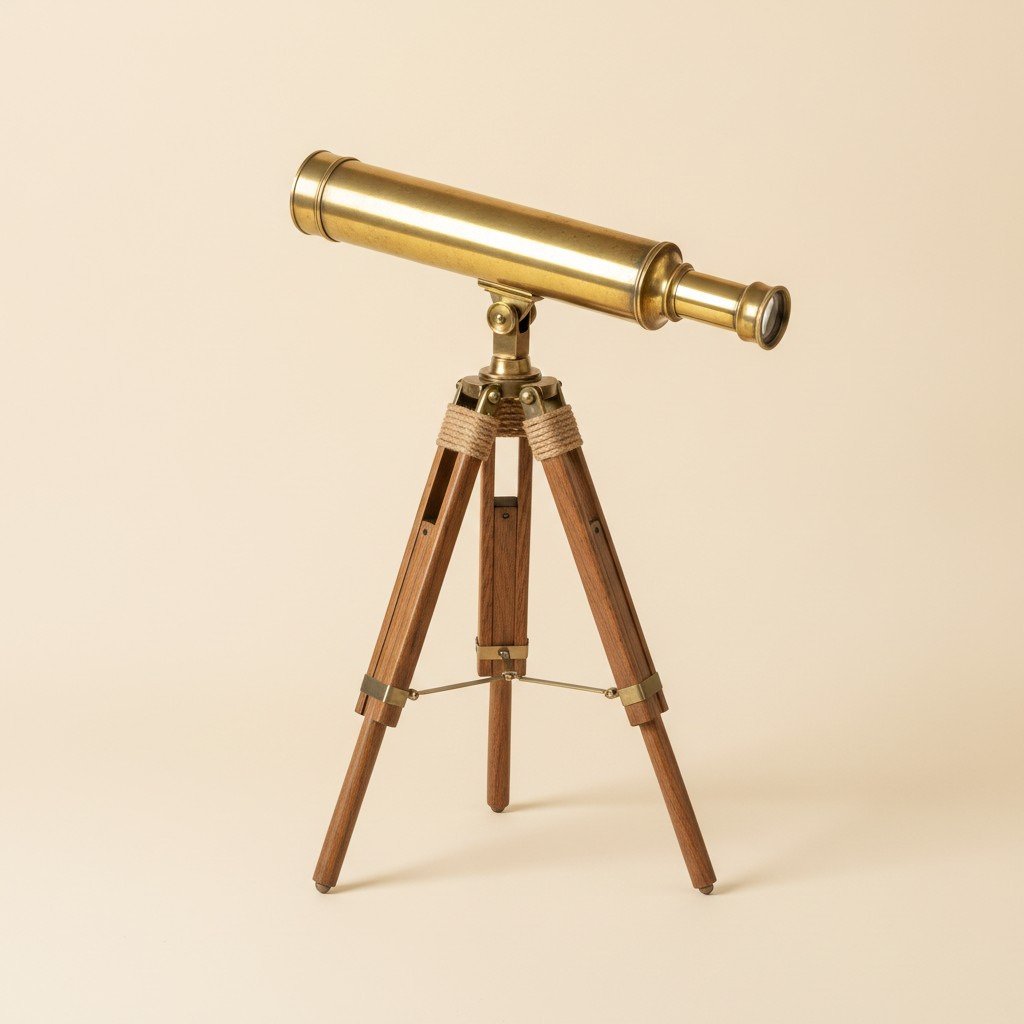 Brass Deck Telescope on Tripod
