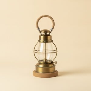 Storm Lantern, Antiqued Brass