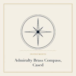 Cased admiralty brass compass
