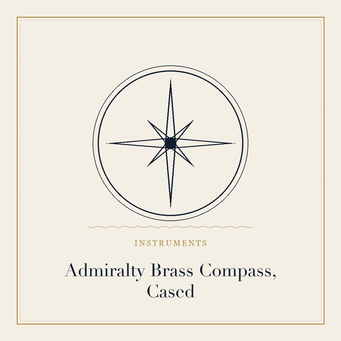 Cased admiralty brass compass