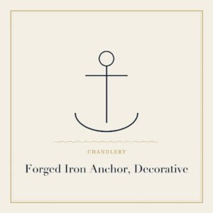 Decorative forged iron anchor