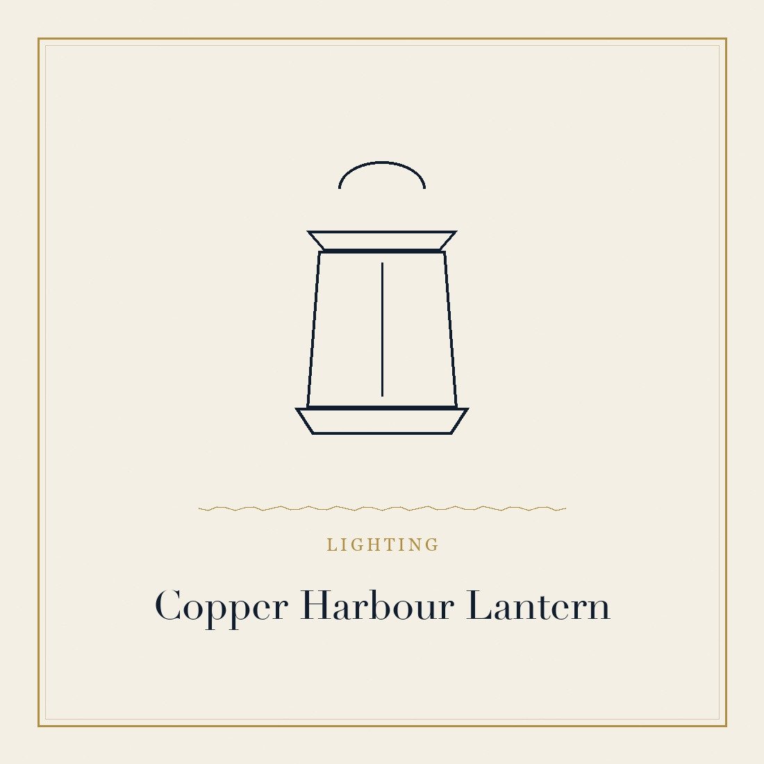 Copper harbour lantern