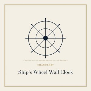 Ship's wheel wall clock
