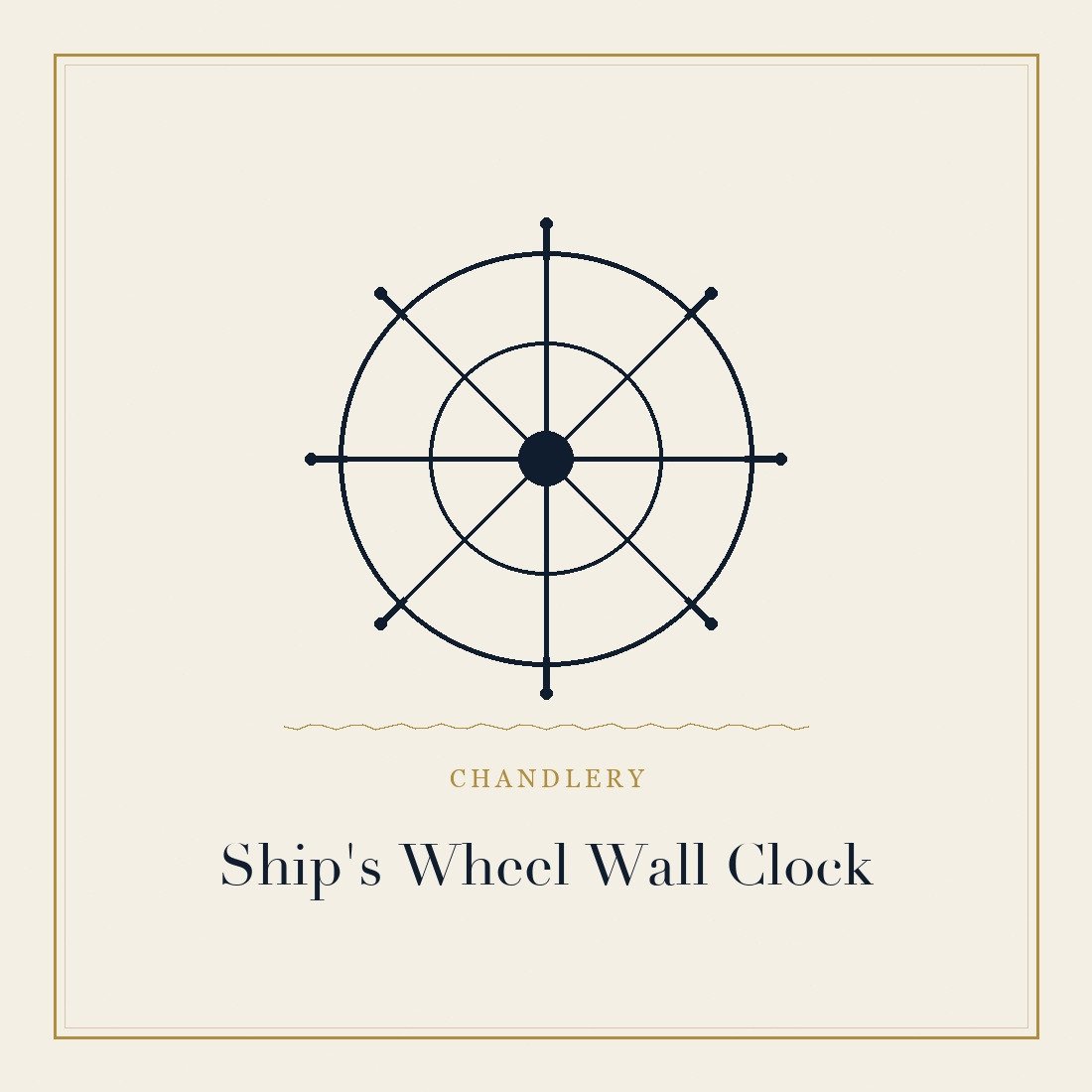 Ship's wheel wall clock
