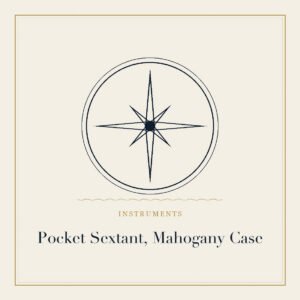 Pocket sextant in mahogany case