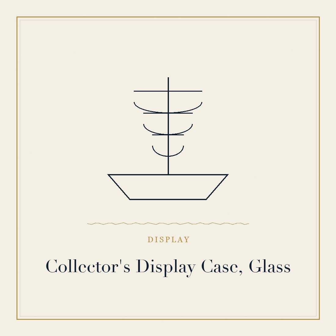 Glass-front collector display case